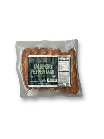 Jalapeno Pepper Jack Smoked Halal Chicken Sausage (12oz)